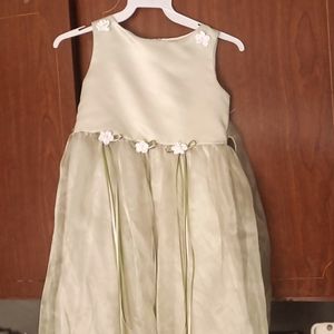 Dusty sage little girls formal dress.